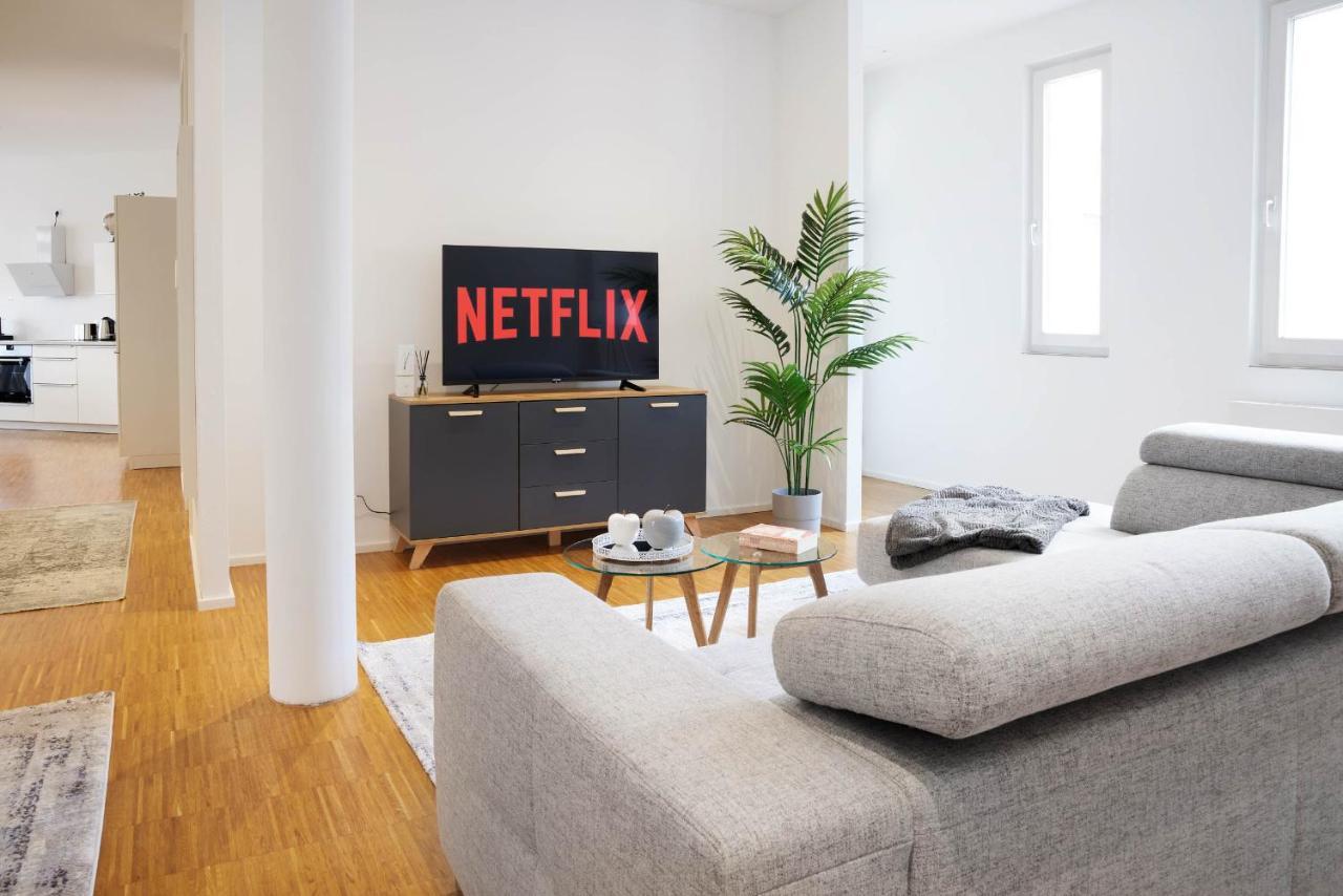 Design City Apartment, Modern, Ebenerdig, Top Lage Weinheim Dış mekan fotoğraf